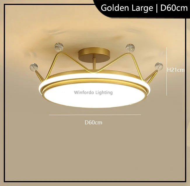 Children's crown LED pendant light modern Winfordo - vue 11 sur 12