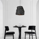 Handmade nordic chandelier with imitation stone wabi sabi style