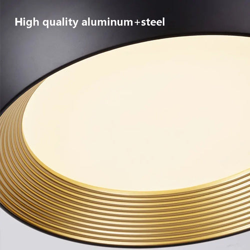 Italian minimalist vortex pattern modern ceiling light - vue 7 sur 10