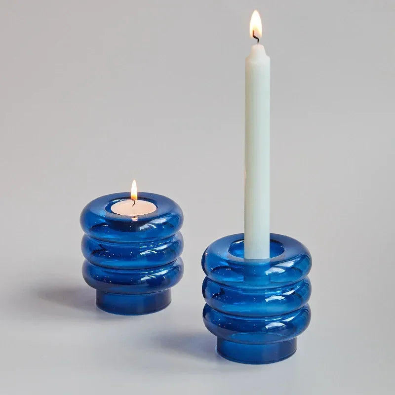 Decorative conical candle holders for weddings and parties