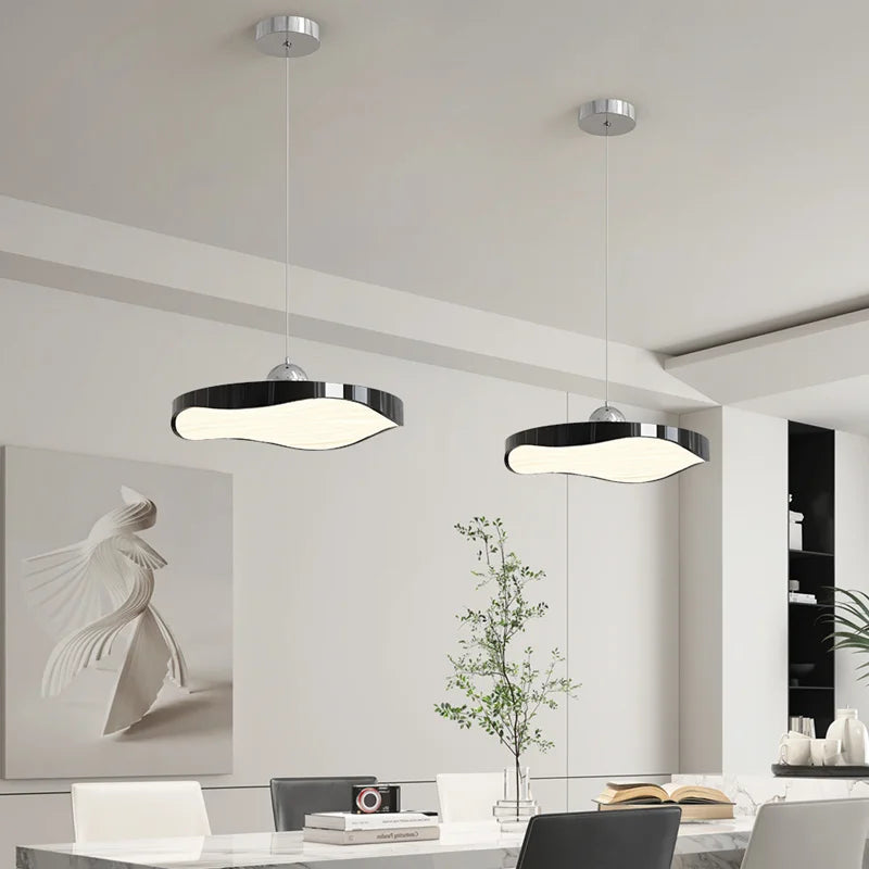 Modern round minimalist eye protection chandelier