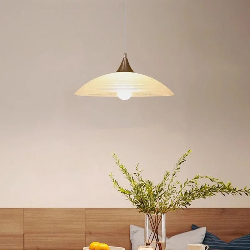 Designer glass pendant light for contemporary interiors and restaurants - vue 3 sur 7