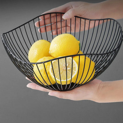 Multi-size iron fruit basket for versatile storage - vue 4 sur 14