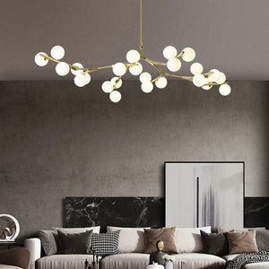 lustre moderne en verre pour décoration intérieure élégante