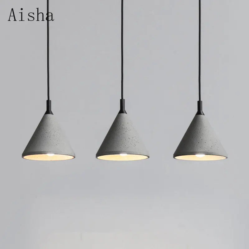 suspension en ciment style industriel pour café et magasin - vue 3 sur 6