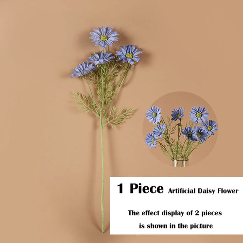 Large artificial daisy bouquet silk flowers wedding decoration - vue 15 sur 18