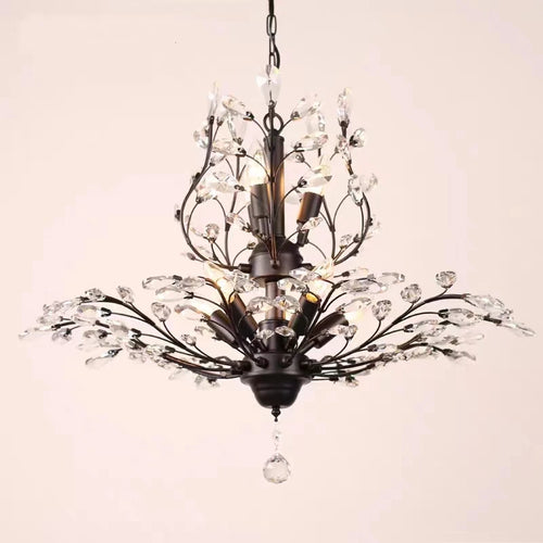 Retro crystal chandelier for creative and original shops - vue 5 sur 13