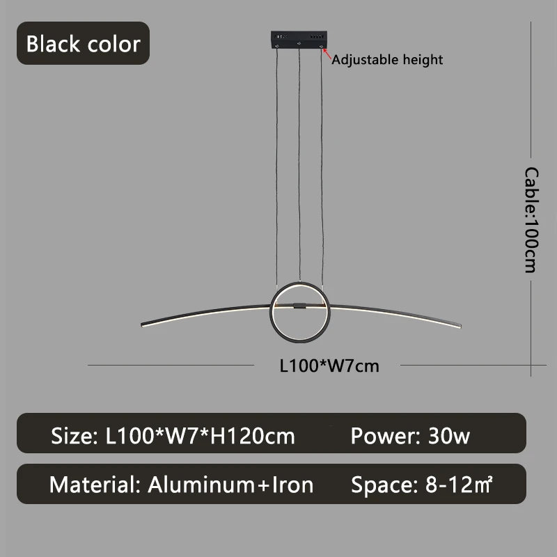Modern LED pendant light for stylish indoor lighting