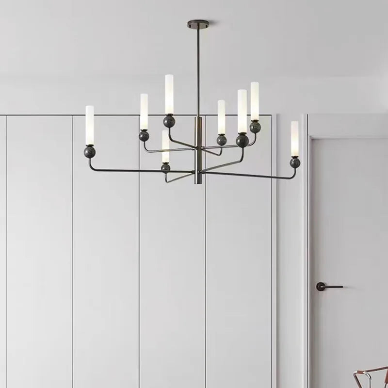 Creative marble ball acrylic pendant light for restaurant