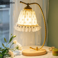 Modern princess table lamp for girl's bedroom decor