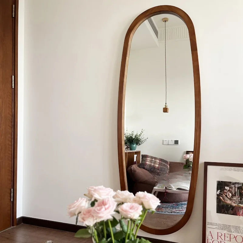 Long vintage decorative mirrors for an elegant Nordic interior