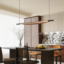 Minimalist metal chandelier with adjustable wires for bar and shop