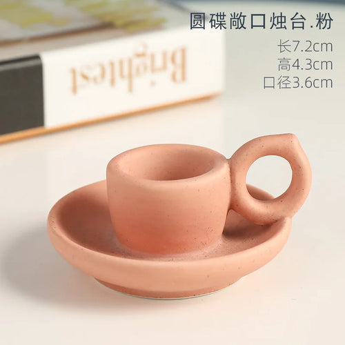 Nordic ceramic candle holder for elegant home décor - vue 18 sur 18