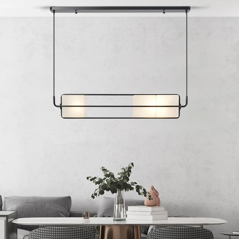 Modern glass pendant light for luxury indoor lighting - vue 4 sur 9