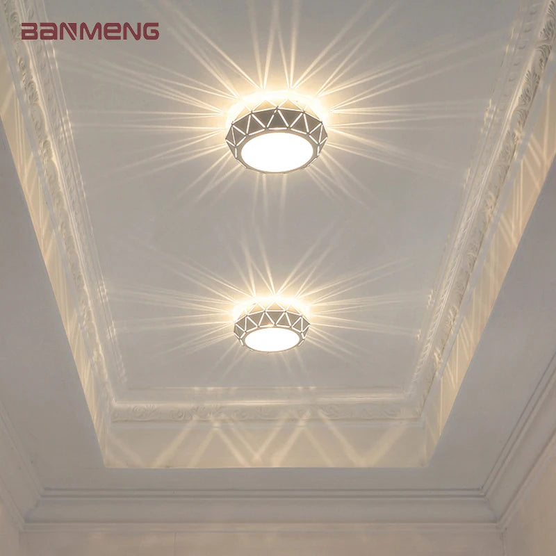 Modern LED ceiling light with dimming and three light options