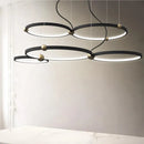 Modern ring LED pendant chandelier for hanging decoration