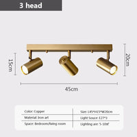 Modern chandelier with LED spotlights for indoor spaces