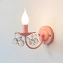 Korean style crystal wall light for decorative lighting