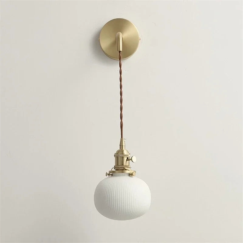 Modern nordic LED ceramic vintage wall light - vue 15 sur 15