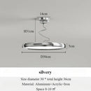 Modern minimalist Nordic aluminium chandelier with LED lights