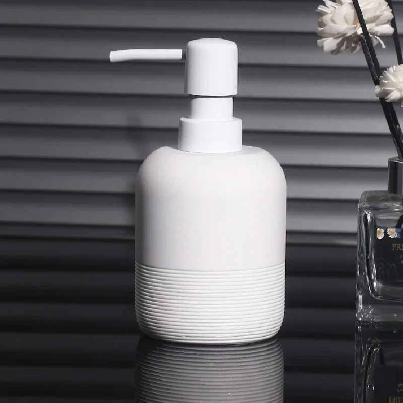 luxury bathroom stoneware emulsion bottle - vue 4 sur 11
