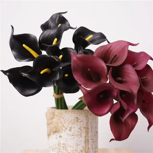 Realistic artificial calla lily bouquet for home decoration - vue 4 sur 7