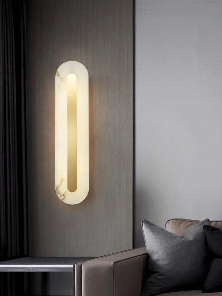 Marble wall light decorative LED lighting for modern interiors