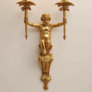 Nordic copper angel wall light classic European decorative indoor lighting
