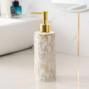 decorative and practical marbled ceramic bathroom accessories