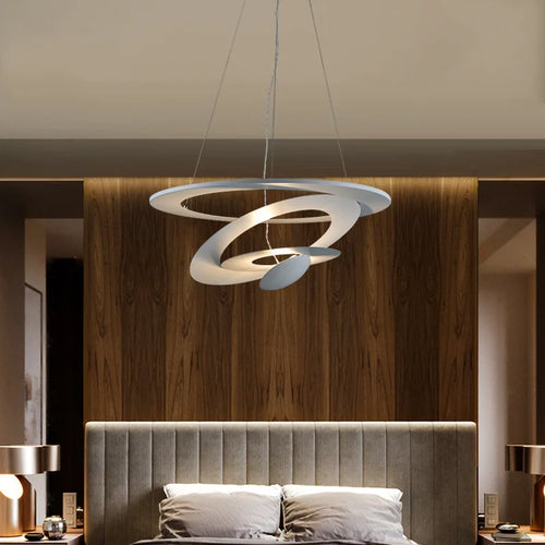 Modern metal pendant light for contemporary lighting - vue 3 sur 6