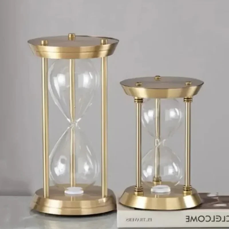 glass hourglass bottle decorative sand clock handmade