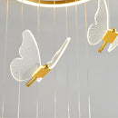Modern acrylic butterfly stair chandelier LED crystal design