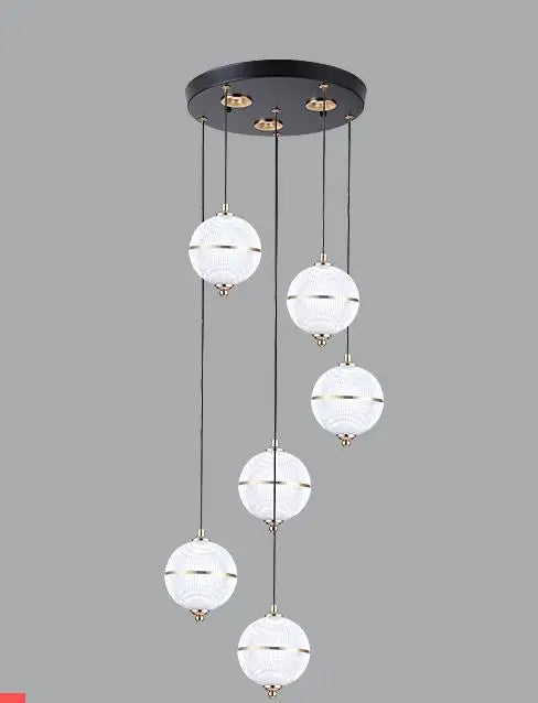 Modern acrylic ball pendant light for restaurant and bar - vue 8 sur 16