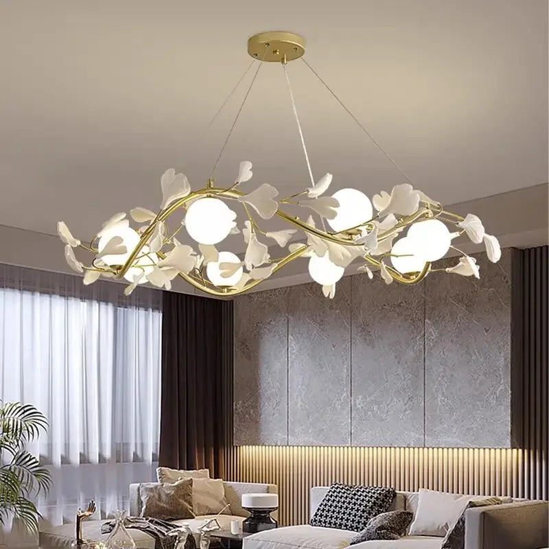 Modern petal chandelier for creative interior decoration