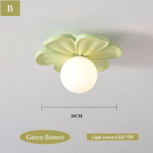 Flower wall light for modern princess bedroom - vue 14 sur 14