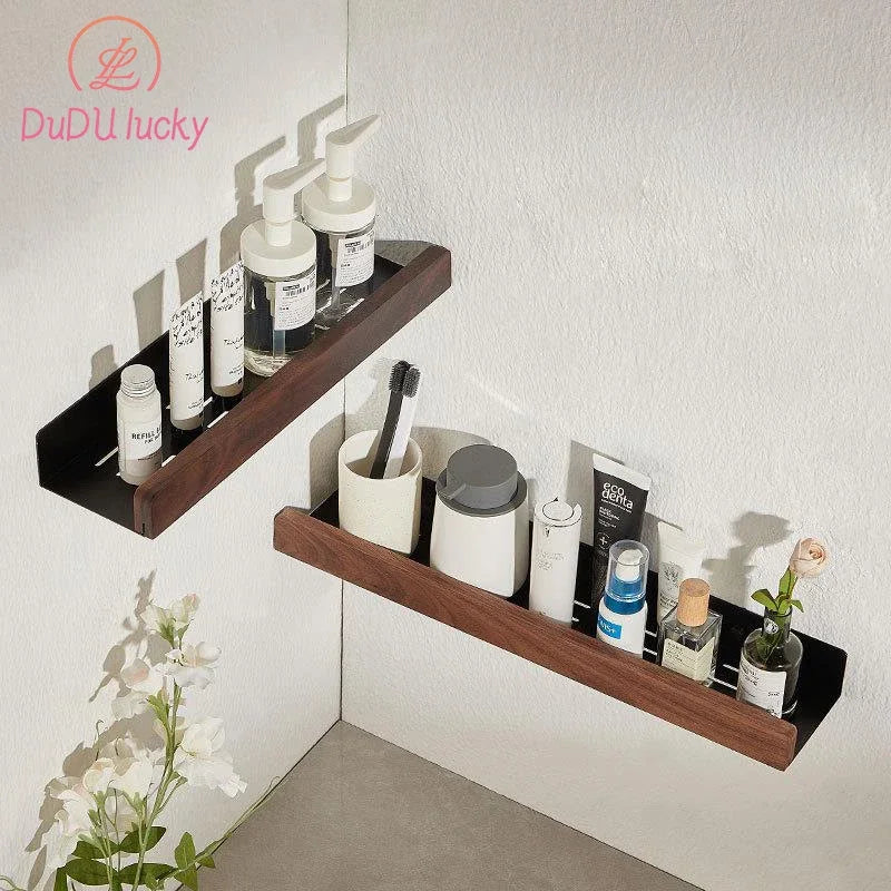 repisas,Bathroom shelf Storage rack,non perforated vanity Shelf Wall-Mounted Storage rack wall mounted bathroom organizer toilet - vue 6 sur 14