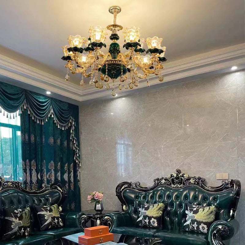 Ceramic chandelier for an elegant and modern interior