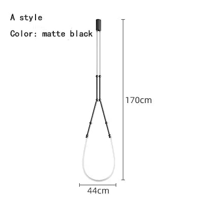 Modern LED pendant light for stylish and elegant interior decor - vue 13 sur 12