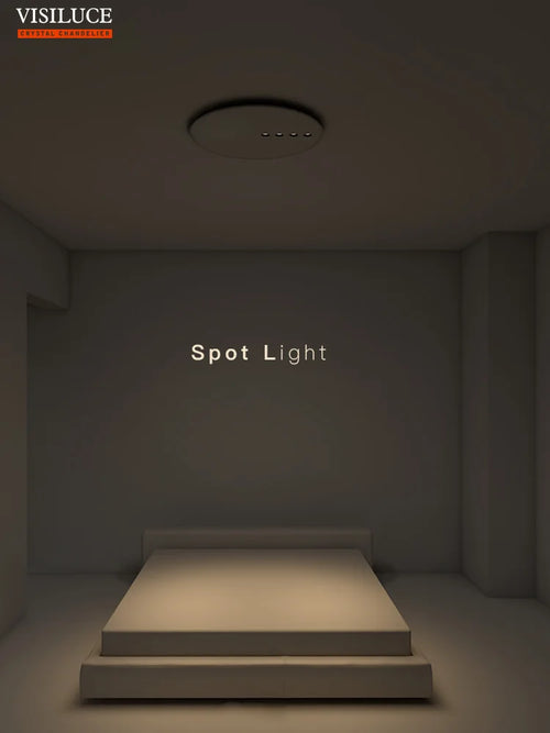 Minimalist round LED dimmable ceiling light for indoor use - vue 3 sur 8