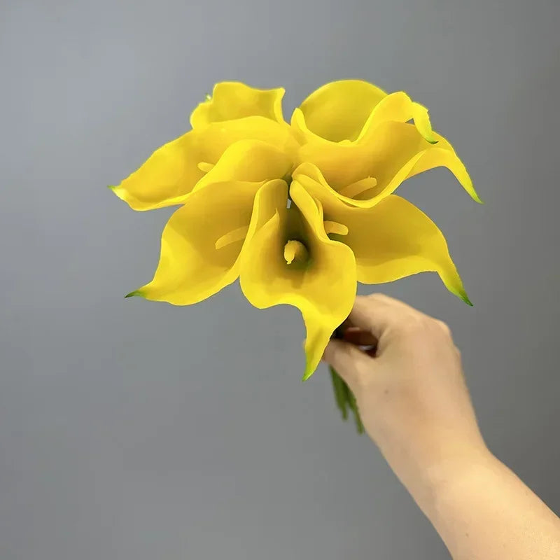 Set of 2 artificial calla lily bouquets for wedding decoration
