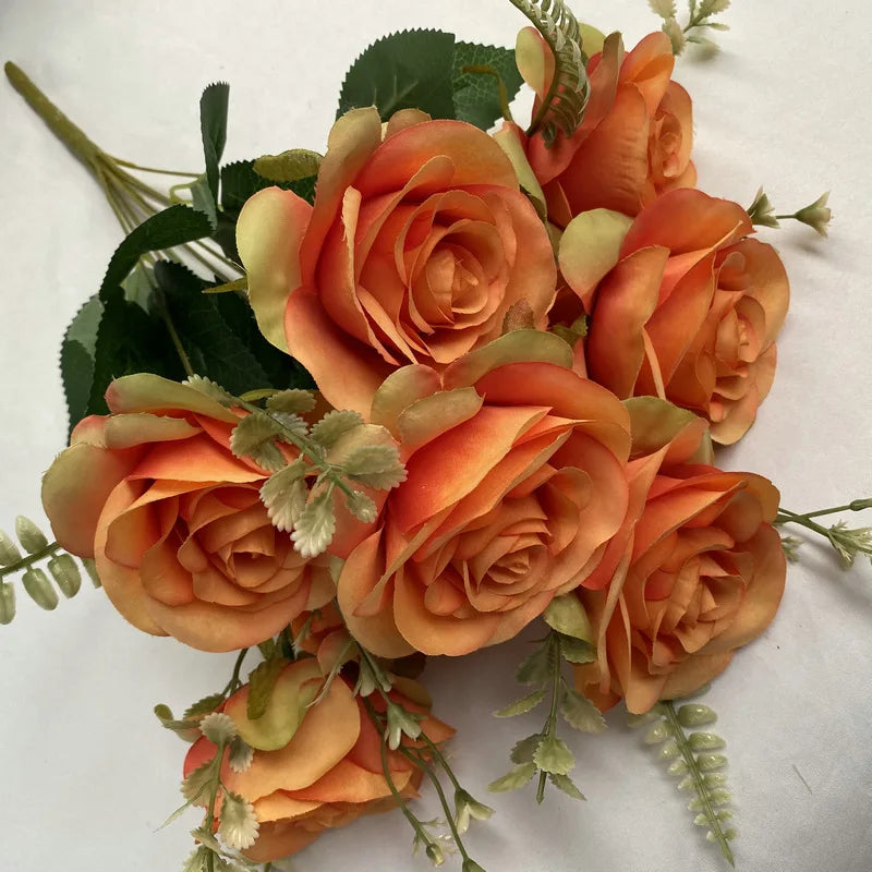 bouquets de roses artificielles pour décoration intérieure et extérieure - vue 5 sur 17