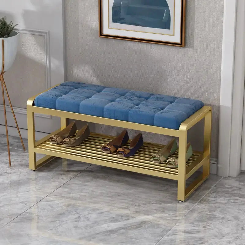 designer metal shoe cabinet for small spaces - vue 5 sur 8