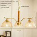 Nordic retro pendant light with pleated fabric shade decorative lamp