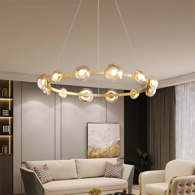 Glass pendant light for modern and elegant lighting - vue 4 sur 13