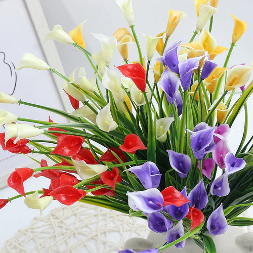 Artificial calla lily bouquet for indoor and outdoor decor