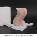 geometric u-shaped scented candles for home decor