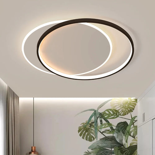 Modern ultra slim LED ceiling light with remote control luminaria - vue 7 sur 13