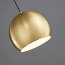 Vintage copper pendant light with adjustable height