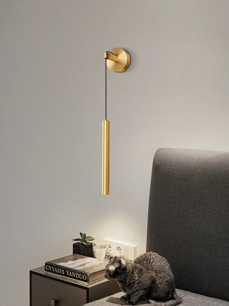 Modern minimalist copper wall light with creative design