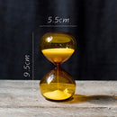 decorative glass hourglass for desk and gift